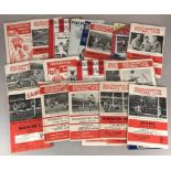 A collection of 25 Southampton Football Club programs (home & away) from 1963 to 1984