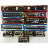 Two Hornby "OO" gauge locomotives & six Inter City carriages & five wagons. Evening Star Steam