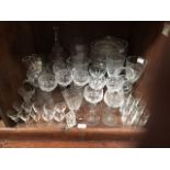 SECTION 40. A large quantity of glassware including cut-glass bowls, jugs, bell, wine glasses and