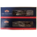 Two Bachmann "OO" gauge model railway engines. City Class 4-4-0, 31-727, City of London GWR Monogram