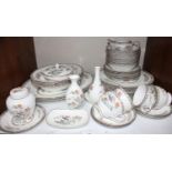 SECTION 10. A Wedgwood 'Kutani Crane' part dinner and tea service comprising eight dinner plates,