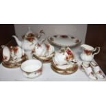 SECTION 1. A Royal Albert 'Old Country Roses' tea-set comprising six-each teacups, saucers and