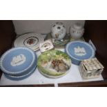 SECTION 12. A large quantity of commemorative plates including Wedgwood Jasperware, Wind in the