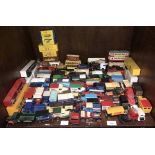 A quantity of loose die-cast model cars including Matchbox, Corgi and Days Gone