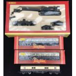 Hornby Brakedown Crane & 3 Coaches. R6183, BR75 Ton Breakdown Crane, DS1580, Weathered Edition & 2