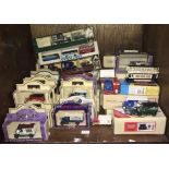 A collection of approximately 50 boxed die-cast model cars, predominantly Days Gone and Corgi