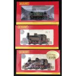 Three Hornby "OO" gauge Terrier Class Locomotives. R 2605, LBSC 0-6-0, TC AIX, Fulham No 44 & R