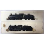 Two Hornby "OO" gauge model railway locomotive and tender. R 2217, S & DJR 4-4-0, Class 2P