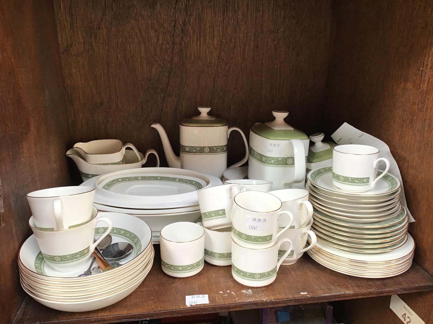 SECTION 41. A 50 piece Royal Doulton 'Rondelay' pattern part tea, coffee and dinner service,