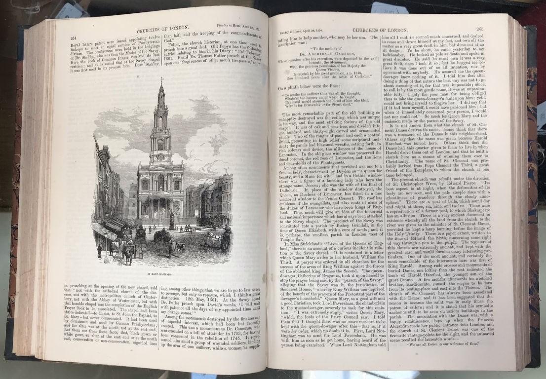 5 hardback copies of Sunday At Home, years include 1866, 1867, 1869, 1870 and 1886 - Image 3 of 3