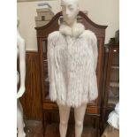 WITHDRAWN: Ladies Vintage grey/white fox fur jacket, with makers label 'Saga Fox'