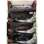 4 boxed 100% Hot Wheels metal die cast scale 1:18 Convertible Series model cars including the Viper,