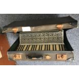 A Cassini Piano Accordion, in protective vinyl hard case (AF)