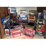 25 boxed die cast model buses including Exclusive First Editions, Corgi, Oxford Omnibus, Models of