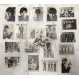 Beatles Interest: 49 of 60 monochrome bubble gum trade cards of the Beatles, each with facsimile