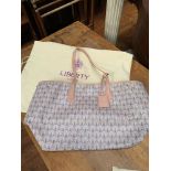 'Marlborough Liberty' Iphis canvas tote bag blue and a 'Marlborough Liberty' canvas tote bag pink