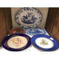 SECTION 25. A Davenport pottery pearlware Chinoiserie blue and white plate with pierced border, a