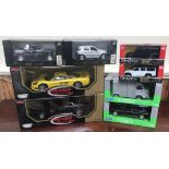 8 boxed die cast models including 2 Motor Max Premier Collection scale 1:18, 2 Welly Nex Models