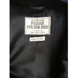 WITHDRAWN: Ladies black mid length black fur coat, makers 'Gianfranco Ferre Fourrures' exclusively