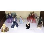 SECTION 2. Five assorted Royal Doulton figures including 'Buzfuz', 'Sweet and twenty HN1360' and '