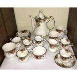 SECTION 26. An 18-piece Royal Albert 'Old Country Roses' pattern part tea set, comprising teacups,