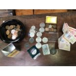 A collection of assorted circulated pre-decimal coinage comprising Largely pennies and half-pennies,