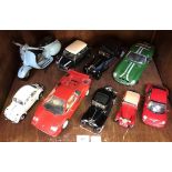 9 unboxed die cast models. Makes including Burago and Corgi