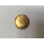 A late Victorian 1899 22ct gold full sovereign, gross weight approximately 8g