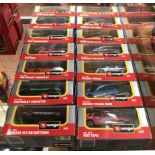 20 single boxed Burago diecast 1:43 model racing cars and 2 boxed (x5) Burago diecast 1:43 model