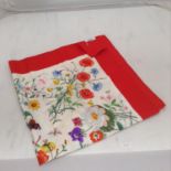 Gucci scarf with V Accornero flowers and insects