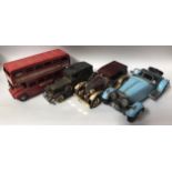 7 tin plate model vehicles & Movie Memorabilia Dodge Monaco Bluesmobile 1974