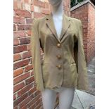 Vintage collection of coats including a 'Rene Lezard' pink leather jacket, size 36EU, 'Lafayette