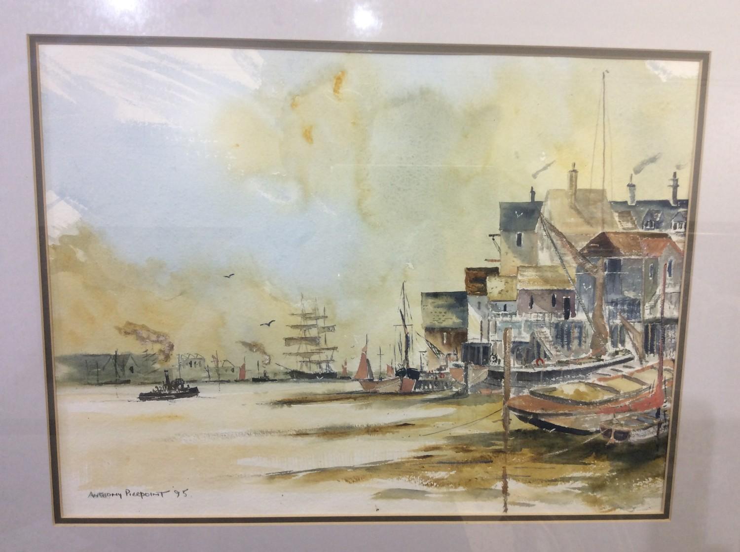 Anthony Pierpoint (late 20th C), two various local watercolour seascapes, the largest 33x45cm, - Image 3 of 3