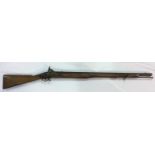 British Land Pattern 'Brown Bess' smooth bore musket by Galton, converted to percussion, 33" inch