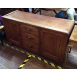 Betty Joel (1894-1985) For Token Furniture, Padauk wood sideboard, with a bank of three drawers,