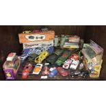 A collection of 30 die cast model cars, trucks and army vehicles from Corgi, Matchbox & Dinky