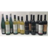 Twelve assorted bottle of white and red wine comprising 2014 Broken Shackle classic white, 2011 El