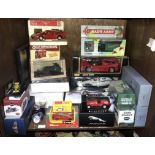 20 boxed die cast models of racing cars, planes, trucks etc including an Atlas Edition model of