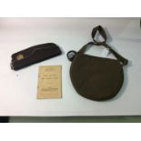 A WW2 Auxiliary Territorial Service cloth cap with cap badge, together with a shoulder bag made from