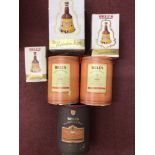 Six assorted unopened Bell's Extra Special Old Scotch Whisky ceramic decanters, including a