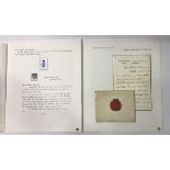 A signed handwritten letter from Prince Edward Prince of Wales at Magdalen College Oxford, to his