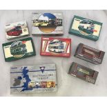 12 Corgi die cast model buses including Route Masters in Exile (4)(The South), Invictaway Set (2), 3