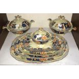 SECTIONS 3 & 4. A 46-piece Mason's 'Regent' pattern part dinner service comprising tureens,