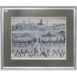 Laurence Stephen Lowry (1887-1976) 'Britain at Play', pencil signed colour print, with Fine Art