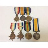 A WW1 Trio to T4-122079 DVR H.E. Hemming, A.S.C., together with Victory Medal to 42986 PTE G.