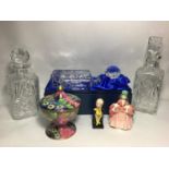 SECTION 33. A Royal Scot Crystal cut glass decanter in presentation box, together with two further