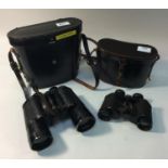 Two various pairs of Leitz Dienstglas binoculars comprising a 'BEH KF' 10 x 50 pair and a 6 x 30