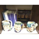 SECTION 7. Three various Royal Doulton character jugs including Bacchus and Don Quixote, together