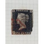 Album GB QV to ERII, used l/m, some mint l/m, including 1x Penny Black (3 good margins), 1d reds, 2d