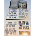Three A5 stock-books World Stamps, used 1960s-70s, together four albums 'Postage Stamps of the